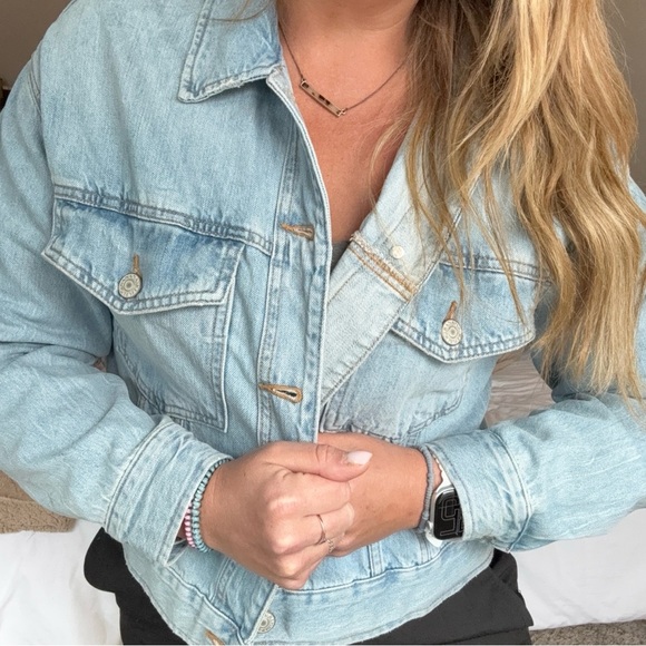 Banana Republic Light Blue Jean Jacket - Picture 2 of 5